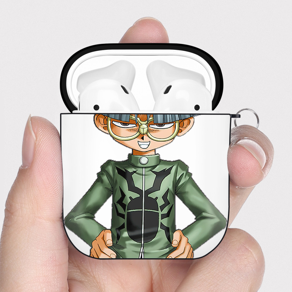 （画像用） 遊☆戯☆王 Yu-Gi-Oh! AirPods 第2世代保護ケース ハードシェル ブラック 耐衝撃・防指紋・カラビナ付き