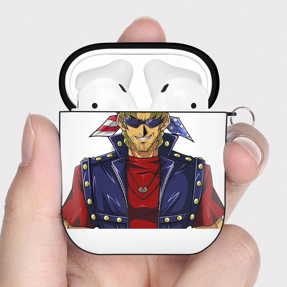 （画像用） 遊☆戯☆王 Yu-Gi-Oh! AirPods 第2世代保護ケース ハードシェル ブラック 耐衝撃・防指紋・カラビナ付き