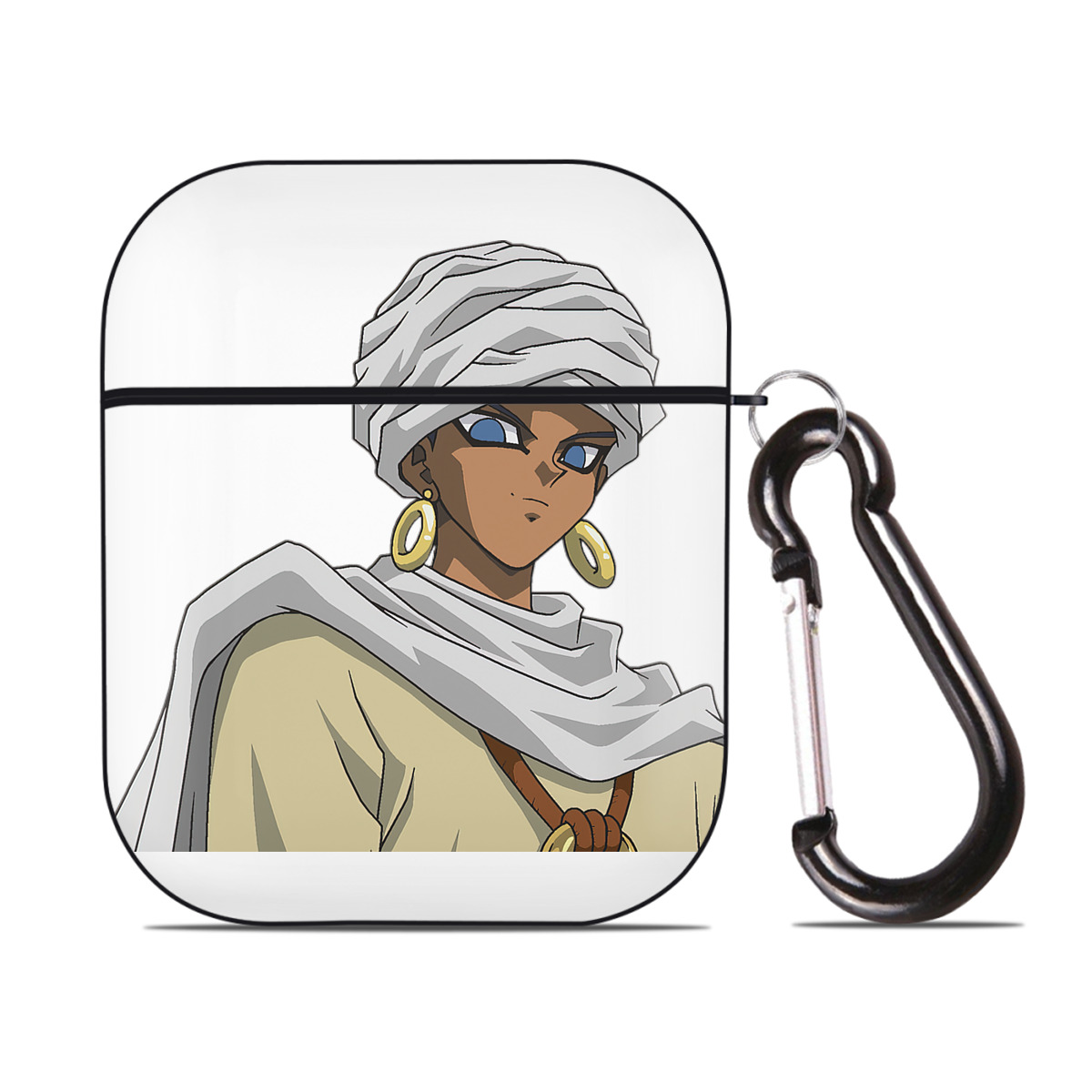 （画像用） 遊☆戯☆王 Yu-Gi-Oh! AirPods 第2世代保護ケース ハードシェル ブラック 耐衝撃・防指紋・カラビナ付き
