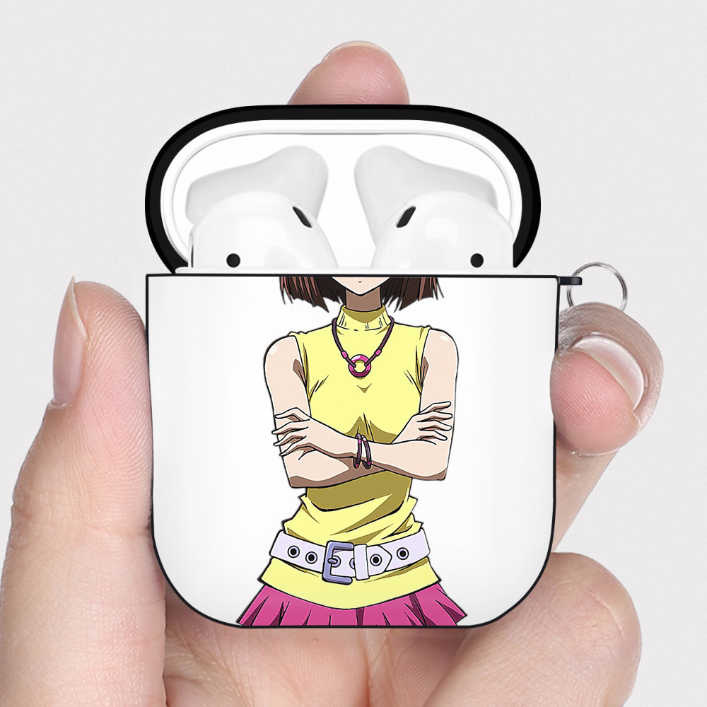 （画像用） 遊☆戯☆王 Yu-Gi-Oh! AirPods 第2世代保護ケース ハードシェル ブラック 耐衝撃・防指紋・カラビナ付き