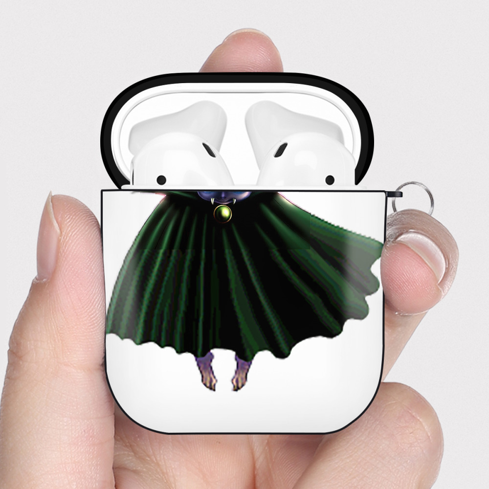 （画像用） 遊☆戯☆王 Yu-Gi-Oh! AirPods 第2世代保護ケース ハードシェル ブラック 耐衝撃・防指紋・カラビナ付き