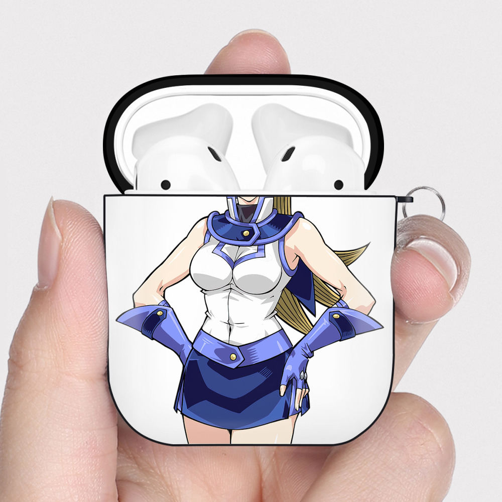 （画像用） 遊☆戯☆王 Yu-Gi-Oh! AirPods 第2世代保護ケース ハードシェル ブラック 耐衝撃・防指紋・カラビナ付き