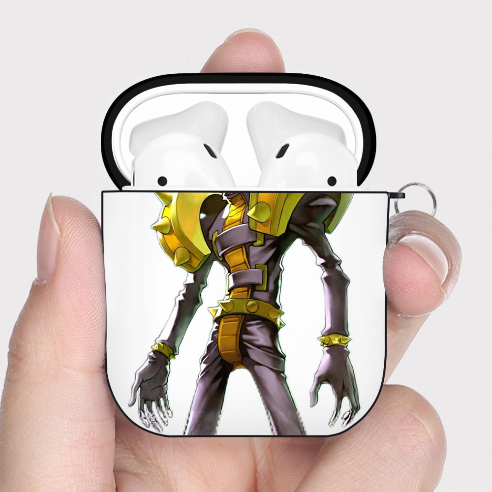 （画像用） 遊☆戯☆王 Yu-Gi-Oh! AirPods 第2世代保護ケース ハードシェル ブラック 耐衝撃・防指紋・カラビナ付き
