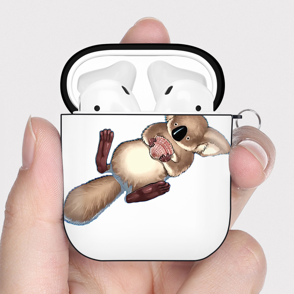 （画像用） 遊☆戯☆王 Yu-Gi-Oh! AirPods 第2世代保護ケース ハードシェル ブラック 耐衝撃・防指紋・カラビナ付き