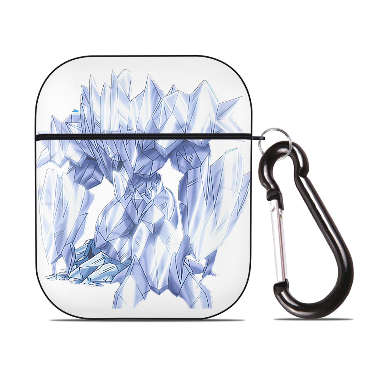 （画像用） 遊☆戯☆王 Yu-Gi-Oh! AirPods 第2世代保護ケース ハードシェル ブラック 耐衝撃・防指紋・カラビナ付き