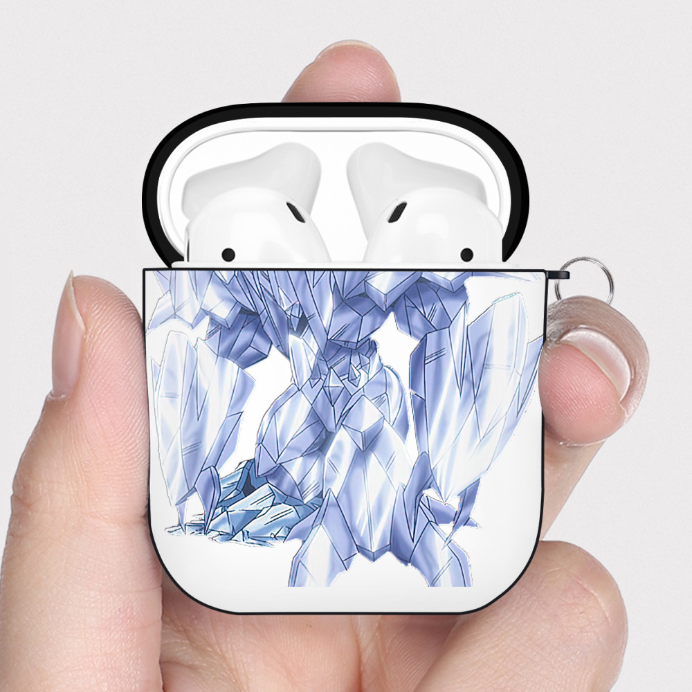 （画像用） 遊☆戯☆王 Yu-Gi-Oh! AirPods 第2世代保護ケース ハードシェル ブラック 耐衝撃・防指紋・カラビナ付き