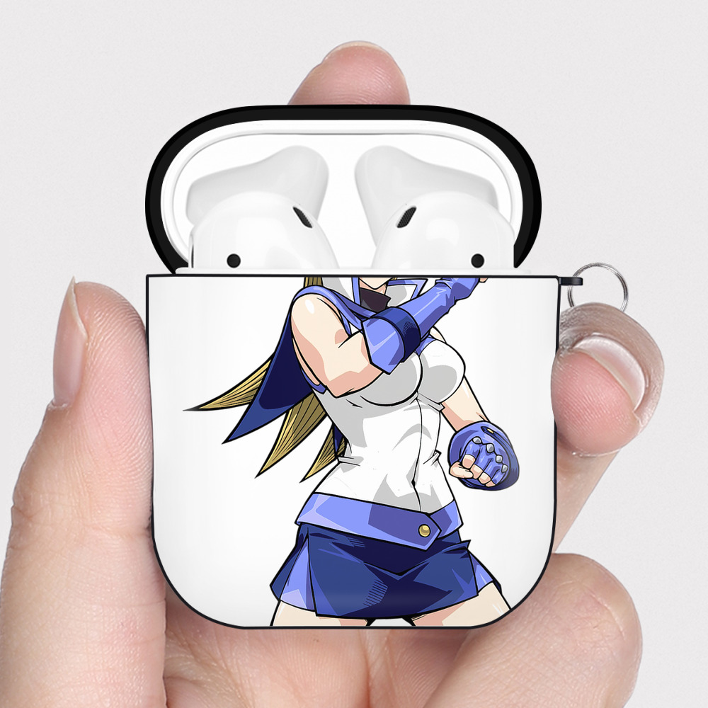 （画像用） 遊☆戯☆王 Yu-Gi-Oh! AirPods 第2世代保護ケース ハードシェル ブラック 耐衝撃・防指紋・カラビナ付き