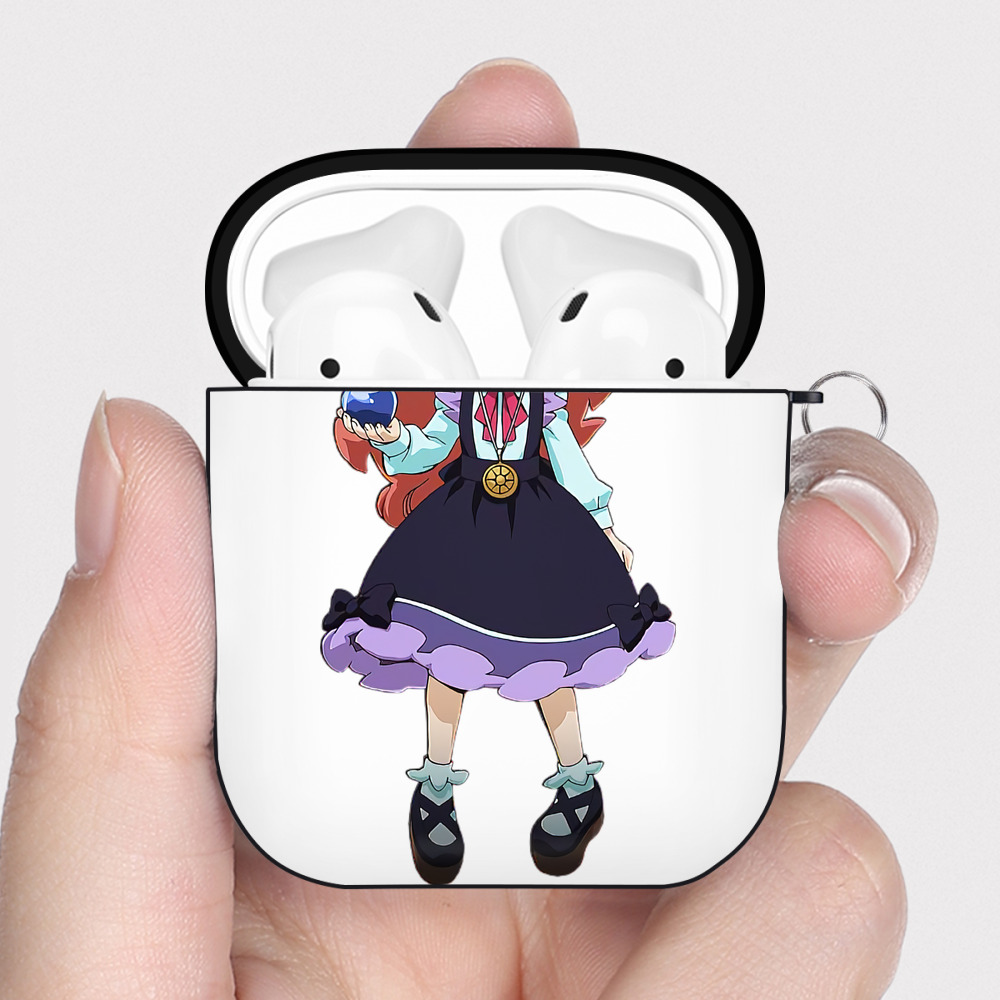 （画像用） 遊☆戯☆王 Yu-Gi-Oh! AirPods 第2世代保護ケース ハードシェル ブラック 耐衝撃・防指紋・カラビナ付き
