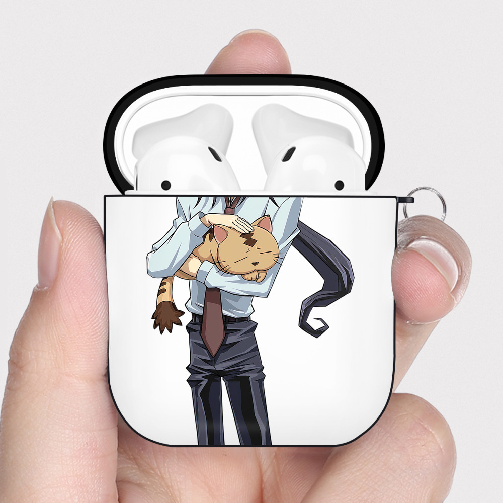 （画像用） 遊☆戯☆王 Yu-Gi-Oh! AirPods 第2世代保護ケース ハードシェル ブラック 耐衝撃・防指紋・カラビナ付き
