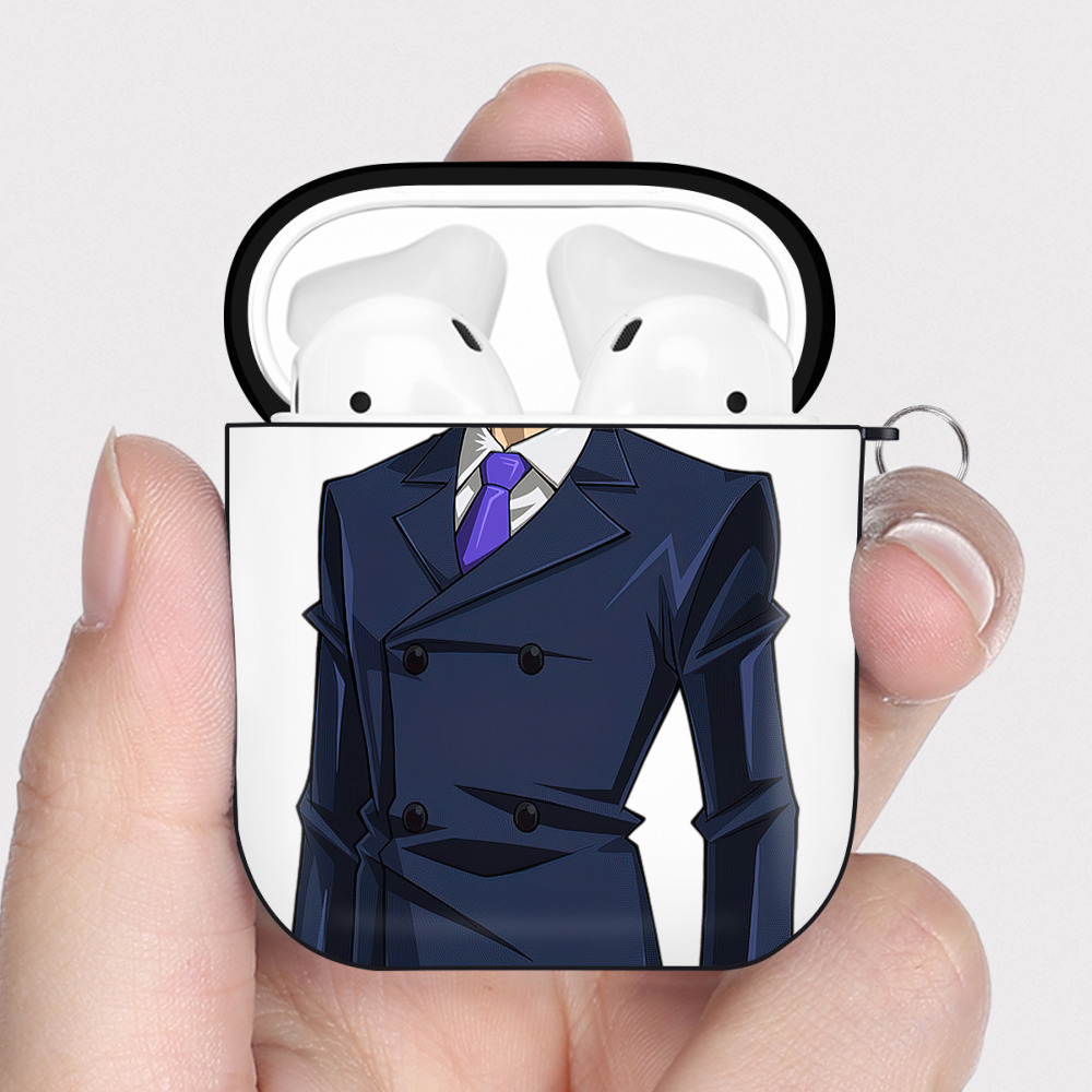 （画像用） 遊☆戯☆王 Yu-Gi-Oh! AirPods 第2世代保護ケース ハードシェル ブラック 耐衝撃・防指紋・カラビナ付き