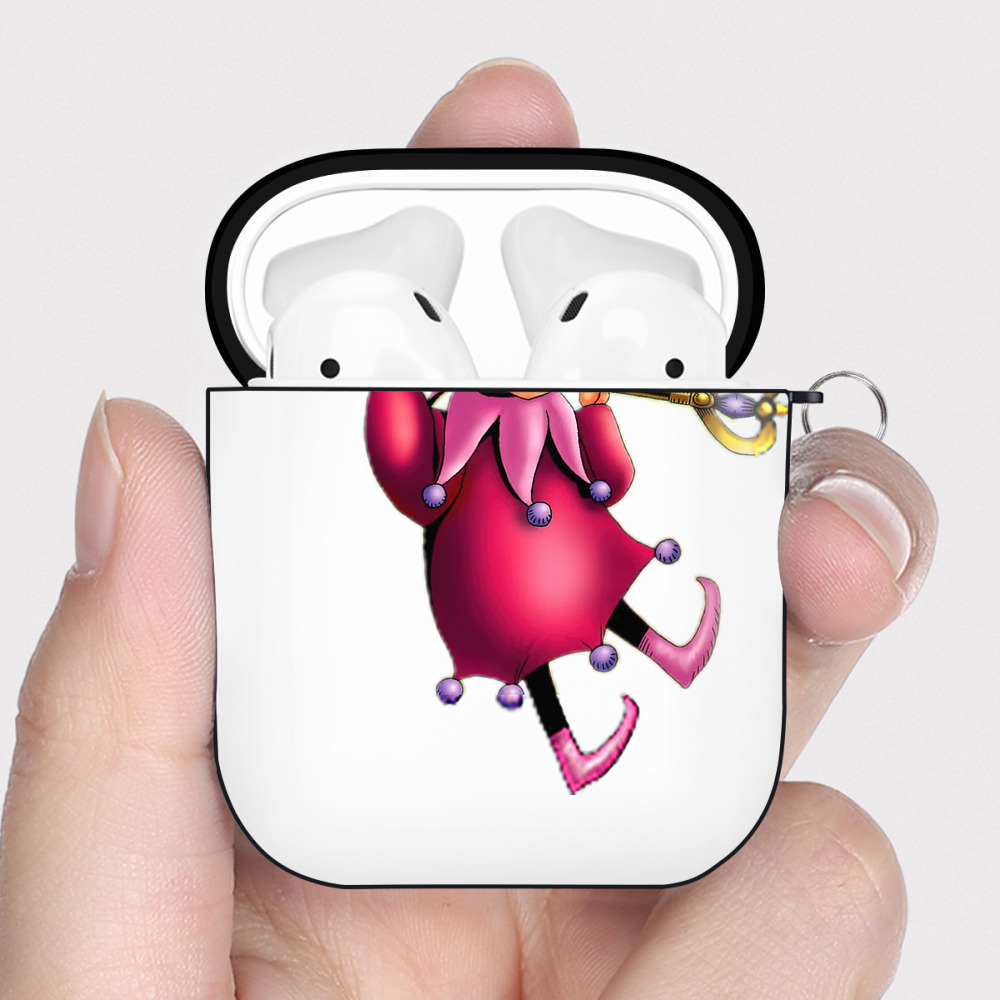 （画像用） 遊☆戯☆王 Yu-Gi-Oh! AirPods 第2世代保護ケース ハードシェル ブラック 耐衝撃・防指紋・カラビナ付き