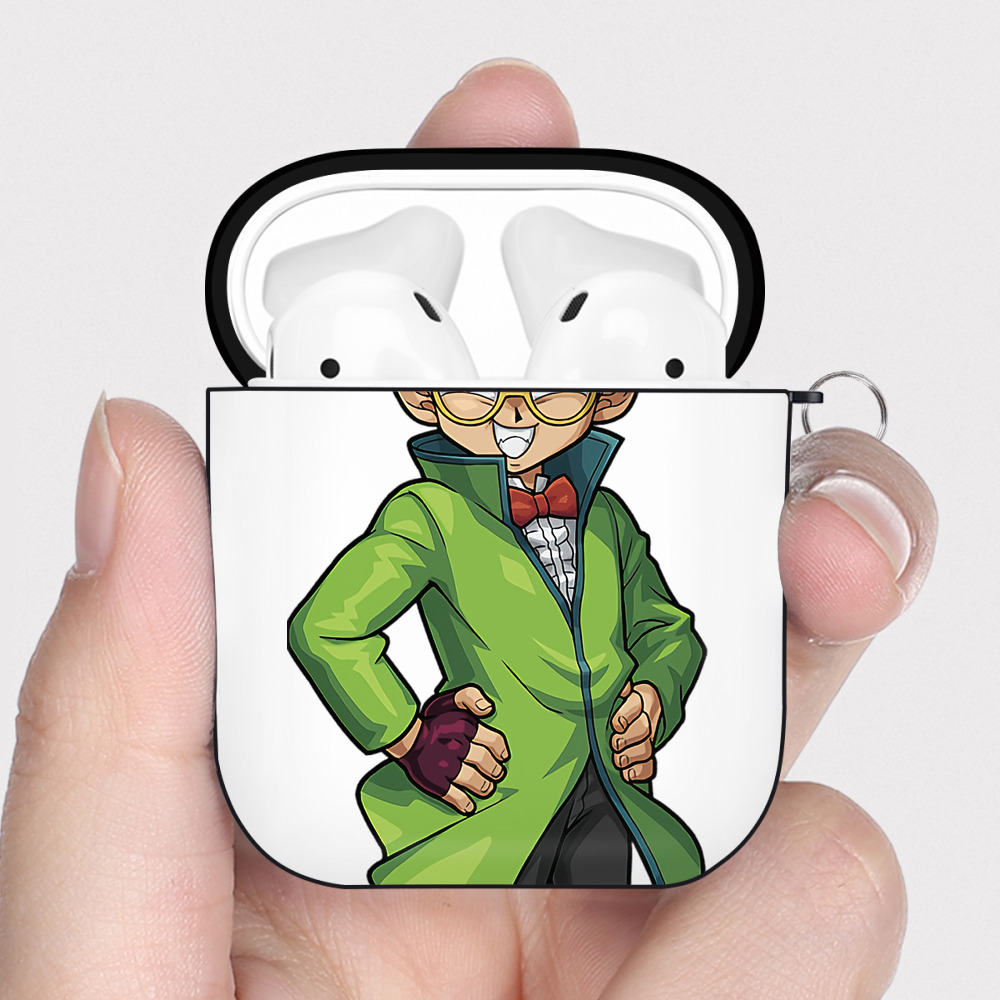 （画像用） 遊☆戯☆王 Yu-Gi-Oh! AirPods 第2世代保護ケース ハードシェル ブラック 耐衝撃・防指紋・カラビナ付き