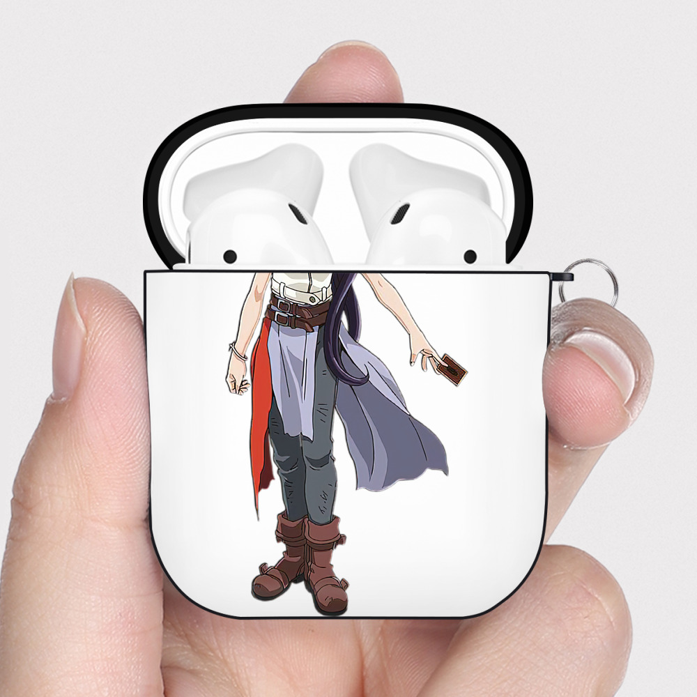 （画像用） 遊☆戯☆王 Yu-Gi-Oh! AirPods 第2世代保護ケース ハードシェル ブラック 耐衝撃・防指紋・カラビナ付き