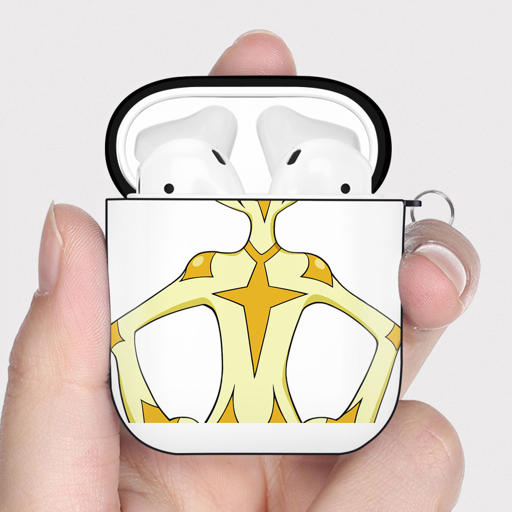（画像用） 遊☆戯☆王 Yu-Gi-Oh! AirPods 第2世代保護ケース ハードシェル ブラック 耐衝撃・防指紋・カラビナ付き