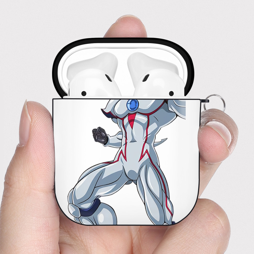 （画像用） 遊☆戯☆王 Yu-Gi-Oh! AirPods 第2世代保護ケース ハードシェル ブラック 耐衝撃・防指紋・カラビナ付き