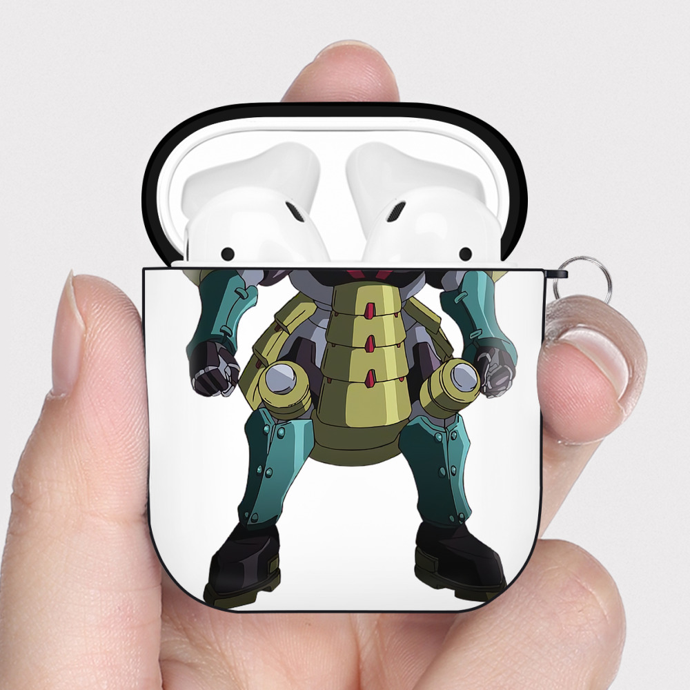 （画像用） 遊☆戯☆王 Yu-Gi-Oh! AirPods 第2世代保護ケース ハードシェル ブラック 耐衝撃・防指紋・カラビナ付き