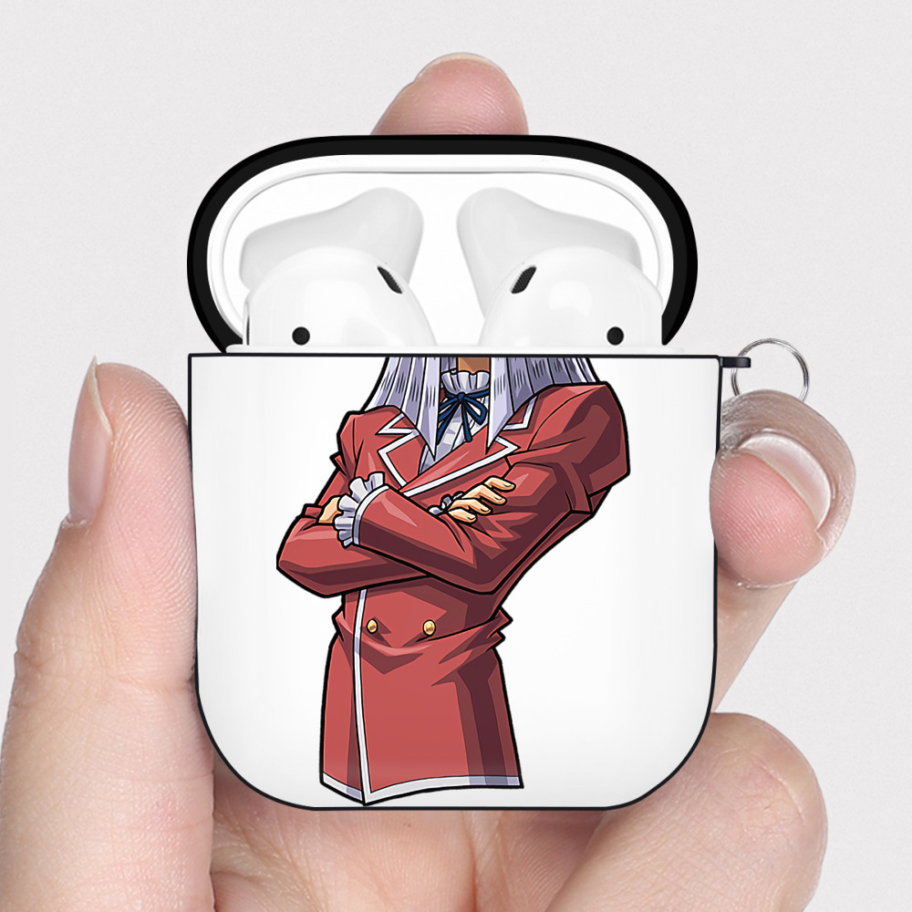 （画像用） 遊☆戯☆王 Yu-Gi-Oh! AirPods 第2世代保護ケース ハードシェル ブラック 耐衝撃・防指紋・カラビナ付き