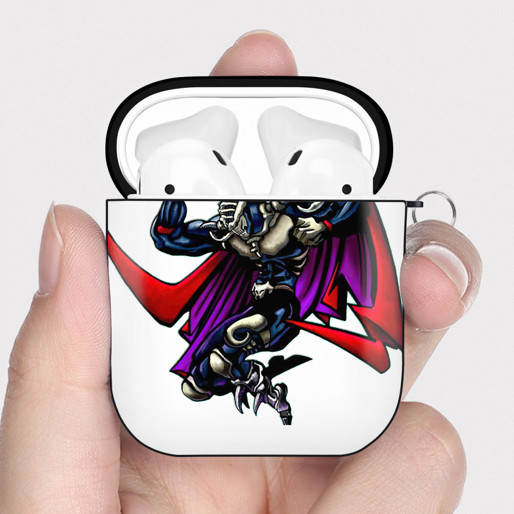 （画像用） 遊☆戯☆王 Yu-Gi-Oh! AirPods 第2世代保護ケース ハードシェル ブラック 耐衝撃・防指紋・カラビナ付き
