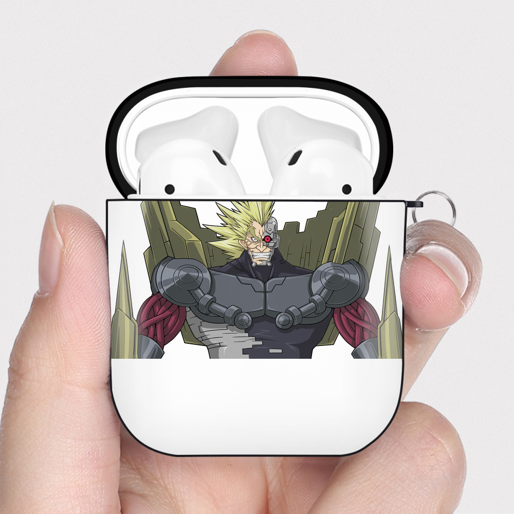 （画像用） 遊☆戯☆王 Yu-Gi-Oh! AirPods 第2世代保護ケース ハードシェル ブラック 耐衝撃・防指紋・カラビナ付き