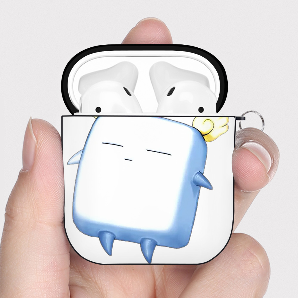 （画像用） 遊☆戯☆王 Yu-Gi-Oh! AirPods 第2世代保護ケース ハードシェル ブラック 耐衝撃・防指紋・カラビナ付き