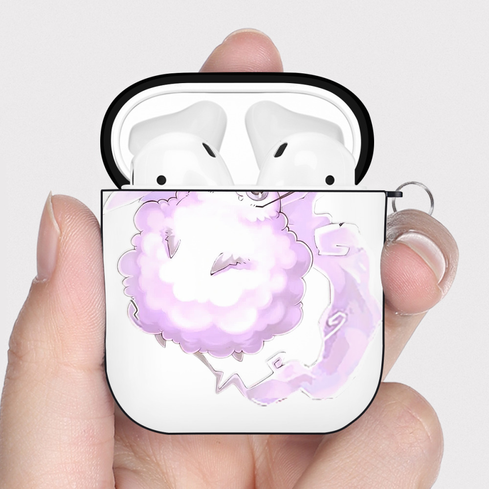 （画像用） 遊☆戯☆王 Yu-Gi-Oh! AirPods 第2世代保護ケース ハードシェル ブラック 耐衝撃・防指紋・カラビナ付き
