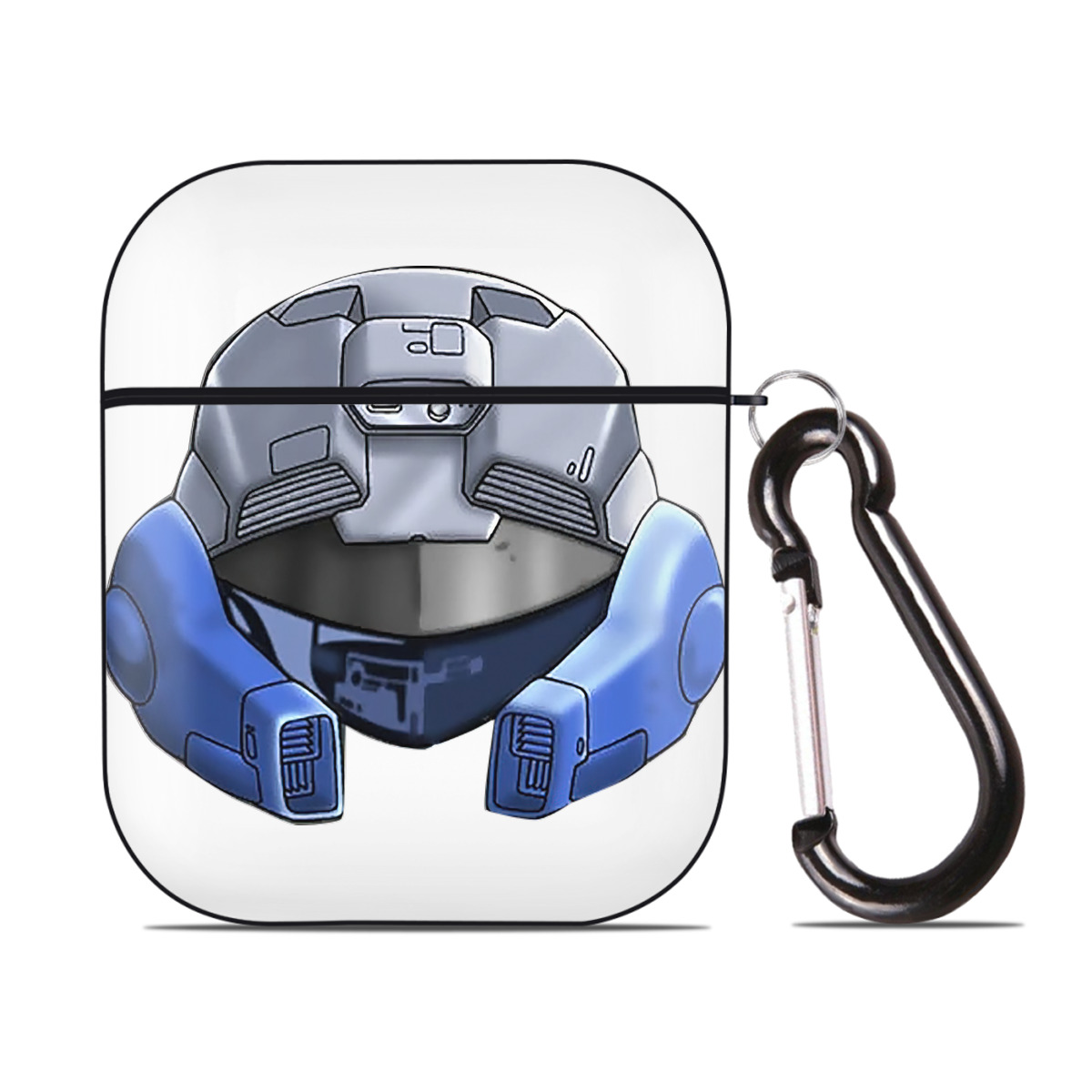 （画像用） 遊☆戯☆王 Yu-Gi-Oh! AirPods 第2世代保護ケース ハードシェル ブラック 耐衝撃・防指紋・カラビナ付き