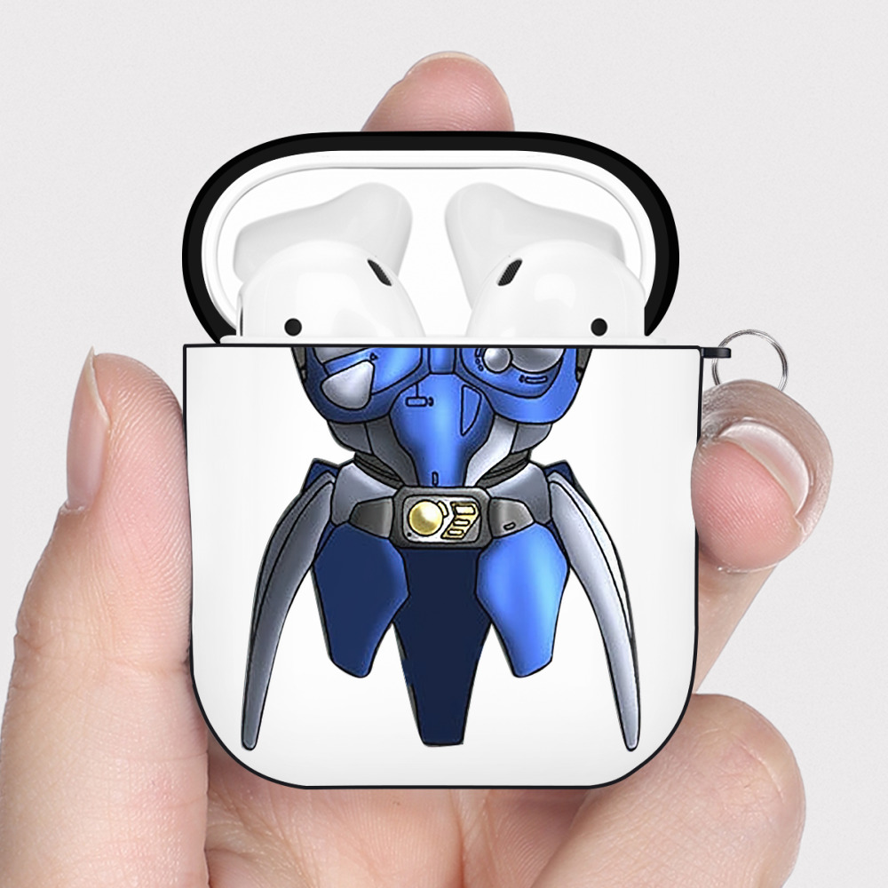 （画像用） 遊☆戯☆王 Yu-Gi-Oh! AirPods 第2世代保護ケース ハードシェル ブラック 耐衝撃・防指紋・カラビナ付き