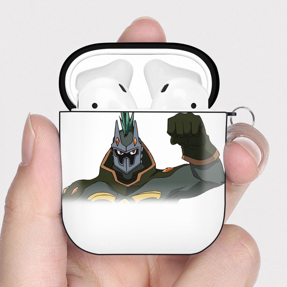 （画像用） 遊☆戯☆王 Yu-Gi-Oh! AirPods 第2世代保護ケース ハードシェル ブラック 耐衝撃・防指紋・カラビナ付き
