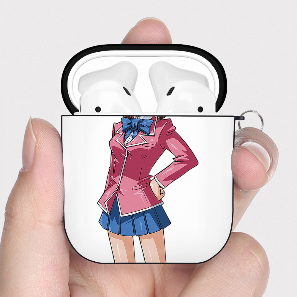 （画像用） 遊☆戯☆王 Yu-Gi-Oh! AirPods 第2世代保護ケース ハードシェル ブラック 耐衝撃・防指紋・カラビナ付き