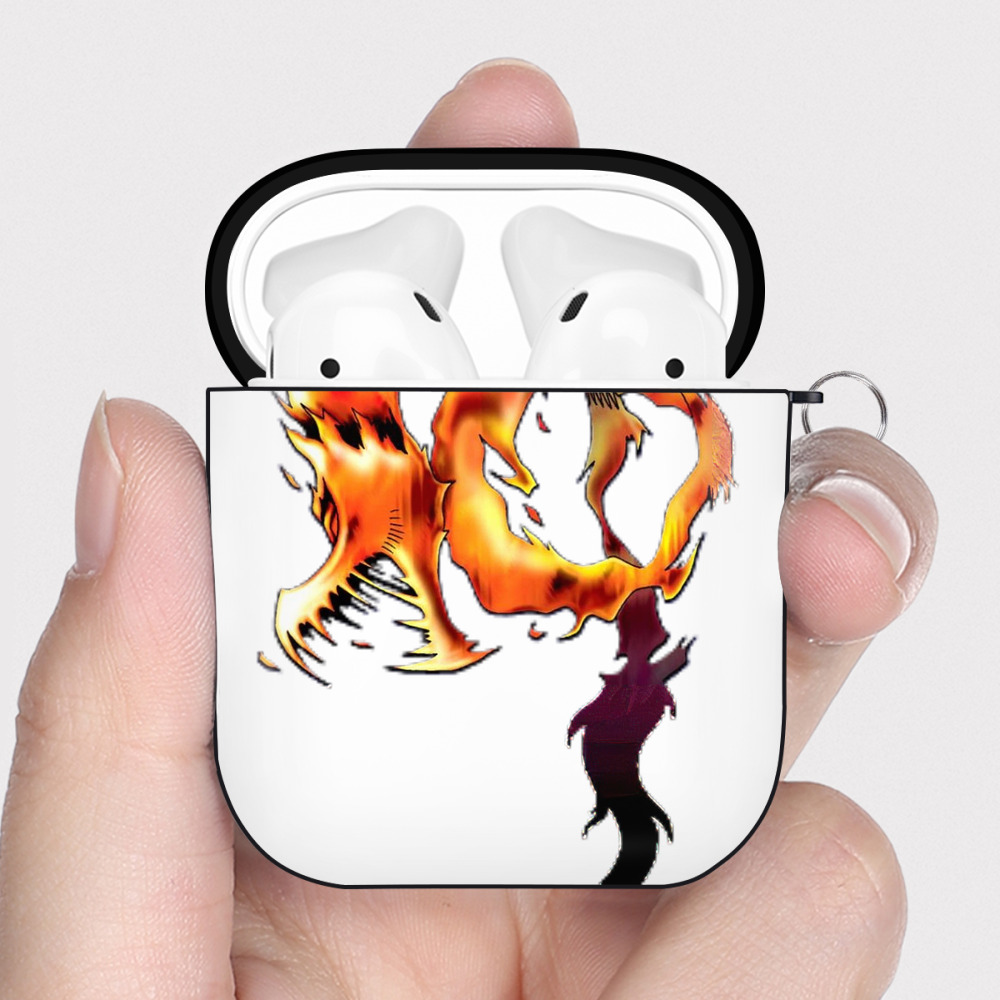 （画像用） 遊☆戯☆王 Yu-Gi-Oh! AirPods 第2世代保護ケース ハードシェル ブラック 耐衝撃・防指紋・カラビナ付き