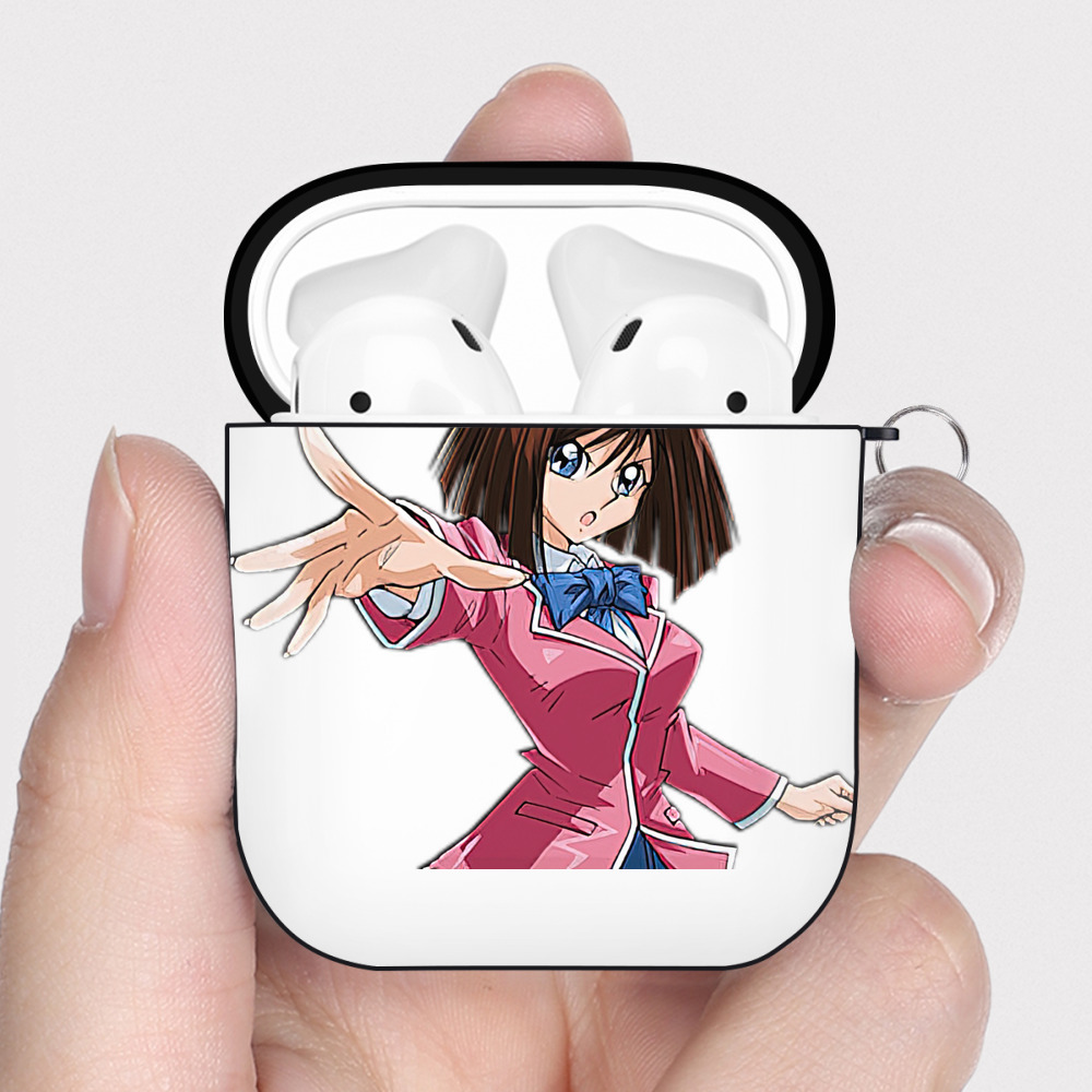 （画像用） 遊☆戯☆王 Yu-Gi-Oh! AirPods 第2世代保護ケース ハードシェル ブラック 耐衝撃・防指紋・カラビナ付き