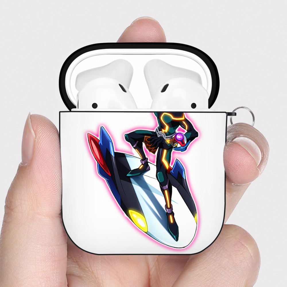 （画像用） 遊☆戯☆王 Yu-Gi-Oh! AirPods 第2世代保護ケース ハードシェル ブラック 耐衝撃・防指紋・カラビナ付き