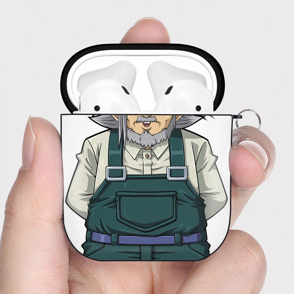 （画像用） 遊☆戯☆王 Yu-Gi-Oh! AirPods 第2世代保護ケース ハードシェル ブラック 耐衝撃・防指紋・カラビナ付き