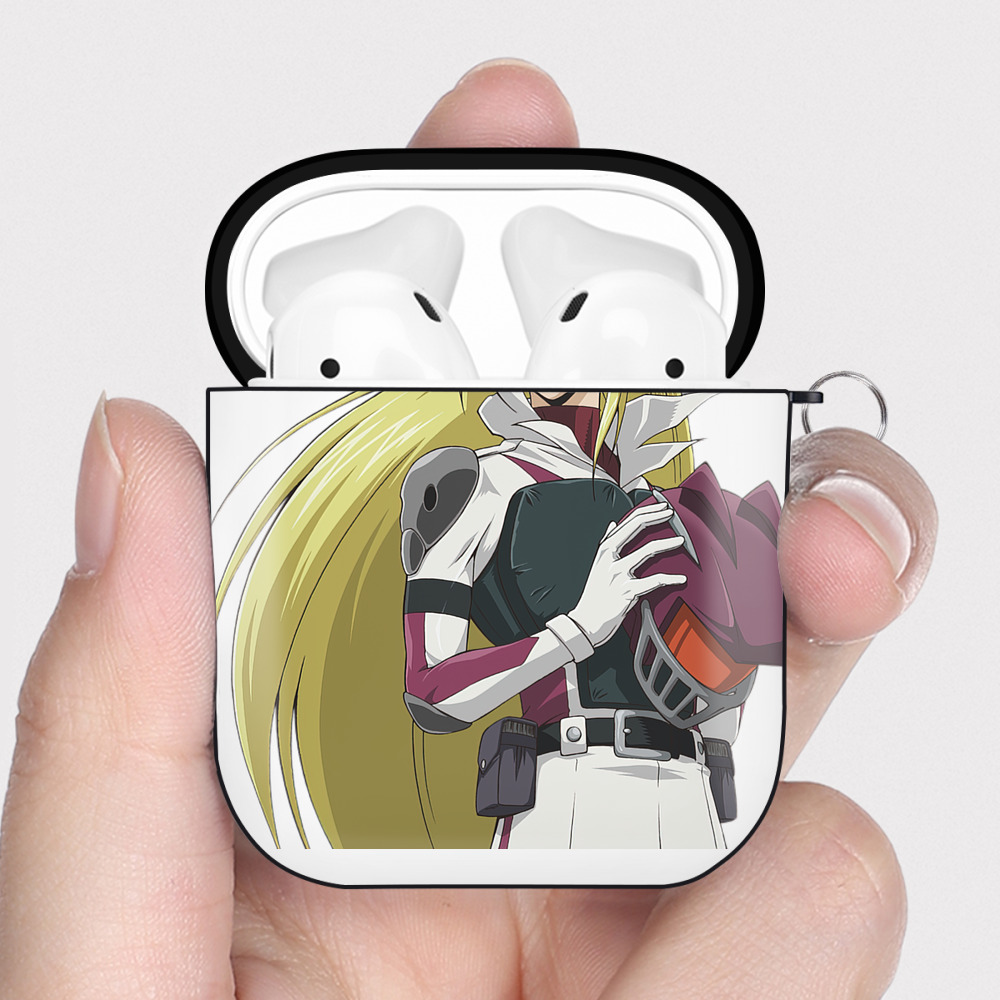 （画像用） 遊☆戯☆王 Yu-Gi-Oh! AirPods 第2世代保護ケース ハードシェル ブラック 耐衝撃・防指紋・カラビナ付き