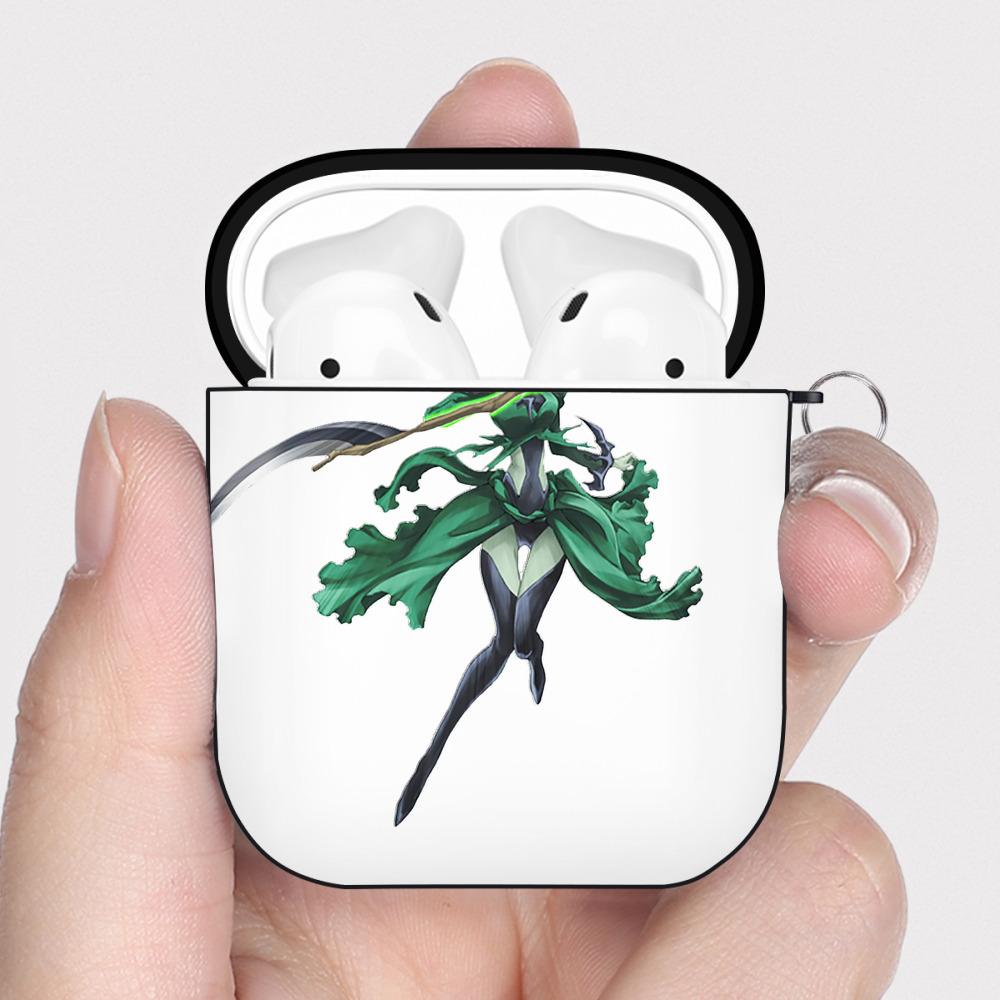 （画像用） 遊☆戯☆王 Yu-Gi-Oh! AirPods 第2世代保護ケース ハードシェル ブラック 耐衝撃・防指紋・カラビナ付き