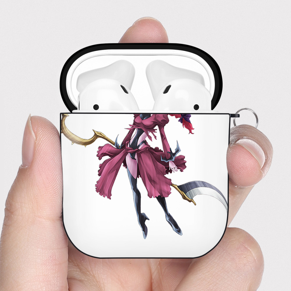 （画像用） 遊☆戯☆王 Yu-Gi-Oh! AirPods 第2世代保護ケース ハードシェル ブラック 耐衝撃・防指紋・カラビナ付き