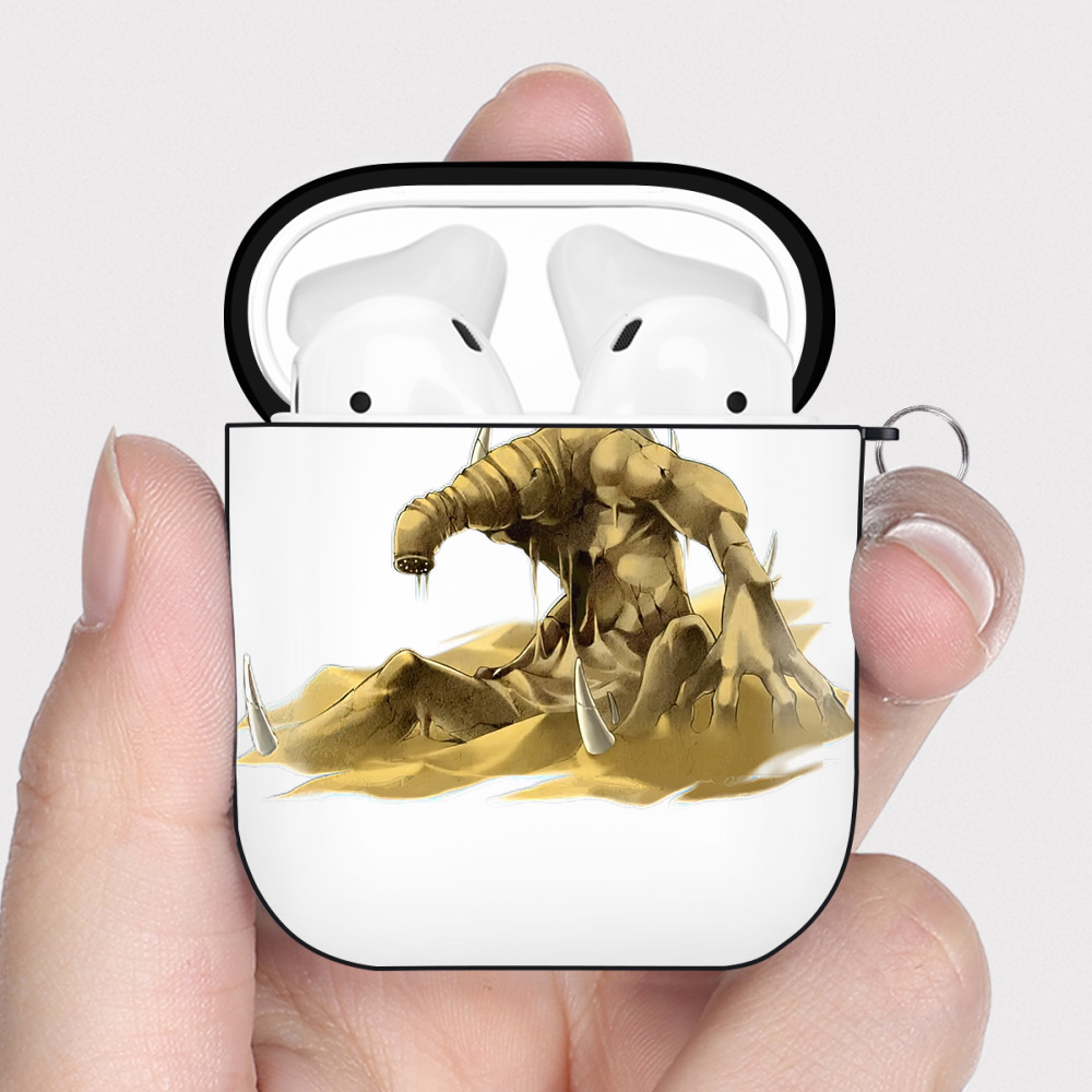 （画像用） 遊☆戯☆王 Yu-Gi-Oh! AirPods 第2世代保護ケース ハードシェル ブラック 耐衝撃・防指紋・カラビナ付き