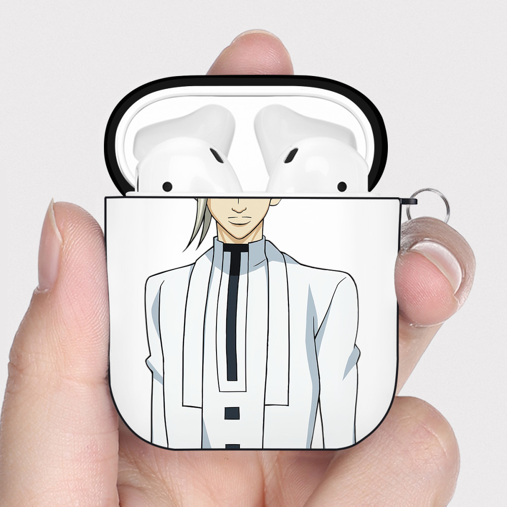 （画像用） 遊☆戯☆王 Yu-Gi-Oh! AirPods 第2世代保護ケース ハードシェル ブラック 耐衝撃・防指紋・カラビナ付き