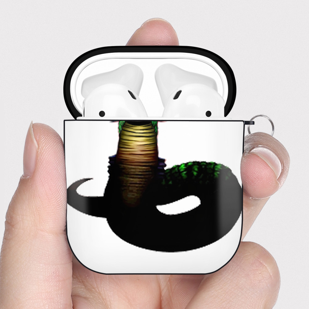 （画像用） 遊☆戯☆王 Yu-Gi-Oh! AirPods 第2世代保護ケース ハードシェル ブラック 耐衝撃・防指紋・カラビナ付き