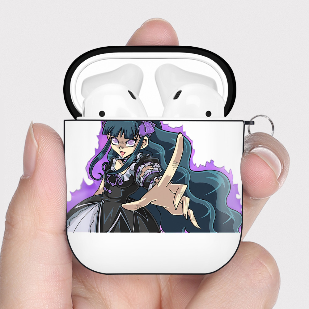 （画像用） 遊☆戯☆王 Yu-Gi-Oh! AirPods 第2世代保護ケース ハードシェル ブラック 耐衝撃・防指紋・カラビナ付き