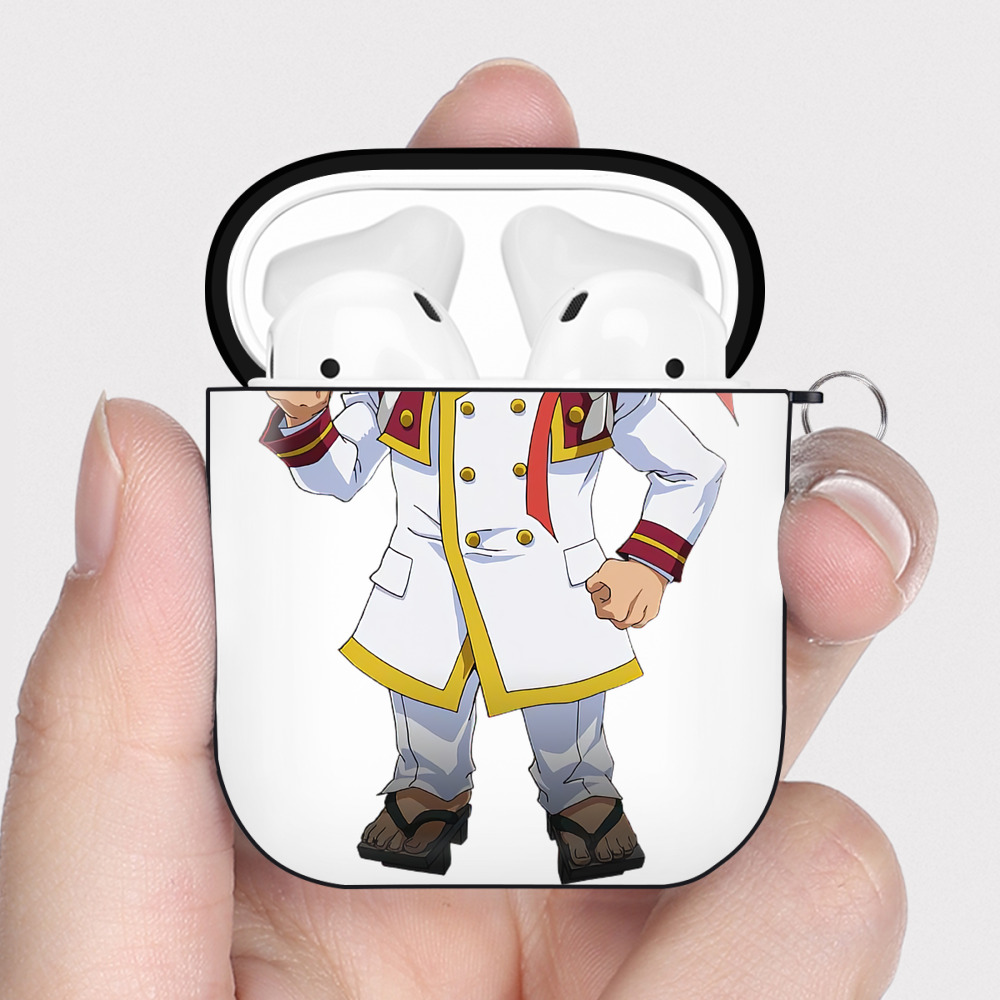 （画像用） 遊☆戯☆王 Yu-Gi-Oh! AirPods 第2世代保護ケース ハードシェル ブラック 耐衝撃・防指紋・カラビナ付き