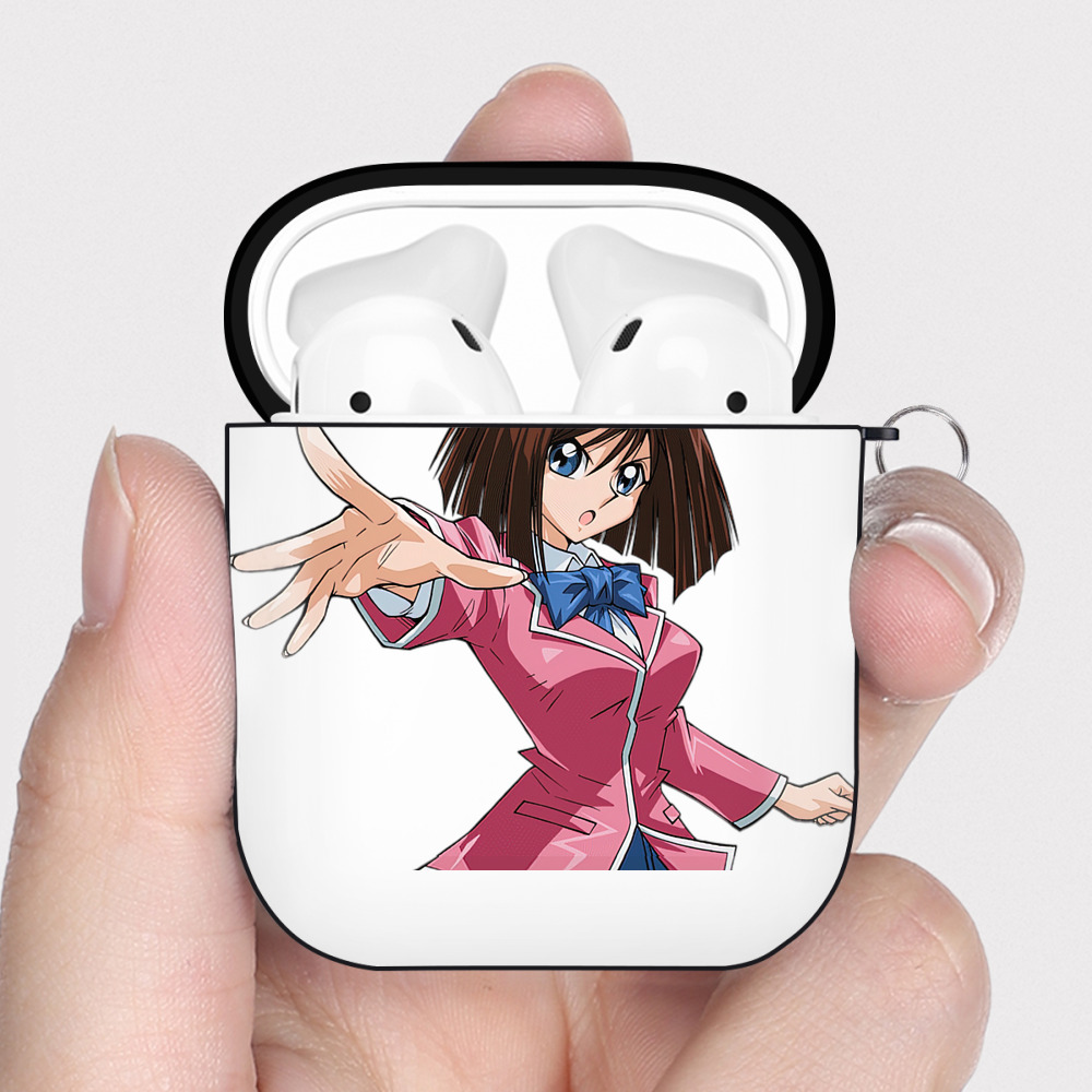 （画像用） 遊☆戯☆王 Yu-Gi-Oh! AirPods 第2世代保護ケース ハードシェル ブラック 耐衝撃・防指紋・カラビナ付き