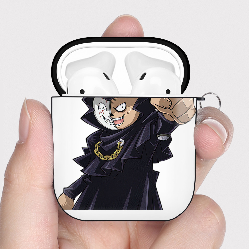 （画像用） 遊☆戯☆王 Yu-Gi-Oh! AirPods 第2世代保護ケース ハードシェル ブラック 耐衝撃・防指紋・カラビナ付き