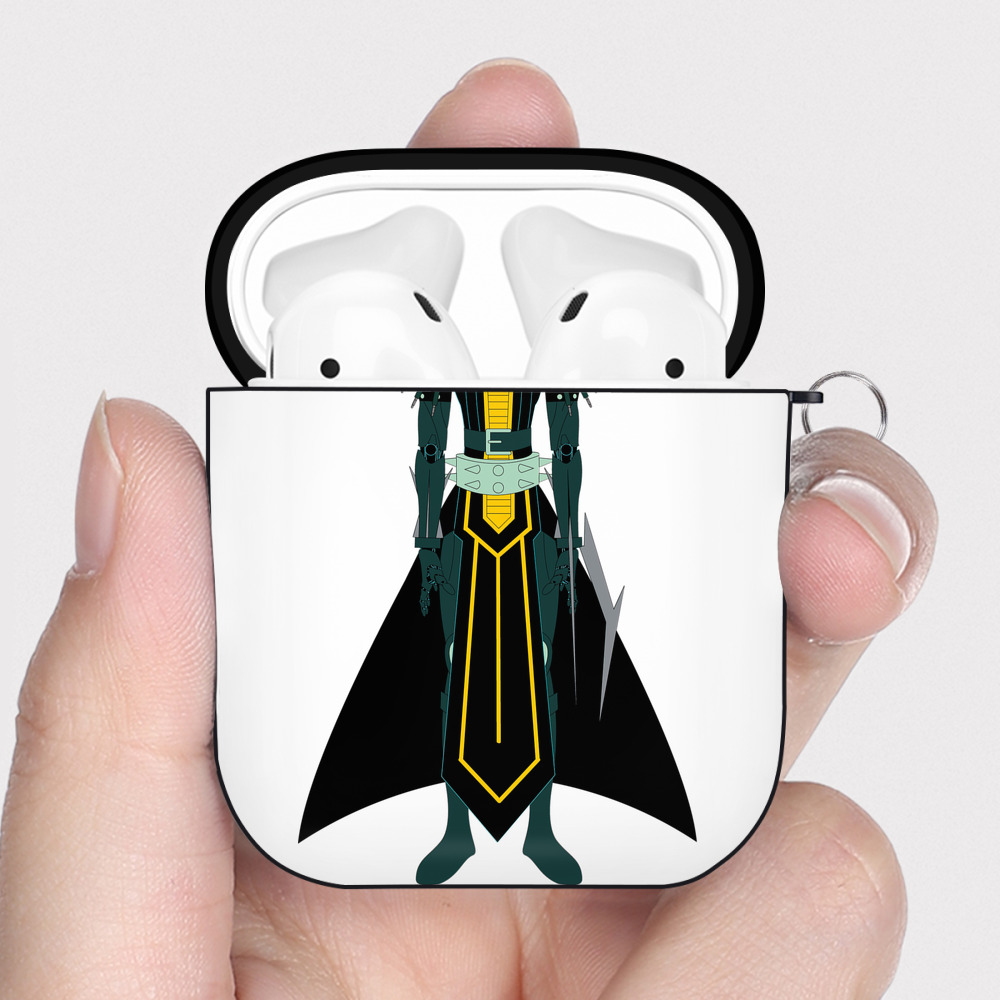（画像用） 遊☆戯☆王 Yu-Gi-Oh! AirPods 第2世代保護ケース ハードシェル ブラック 耐衝撃・防指紋・カラビナ付き
