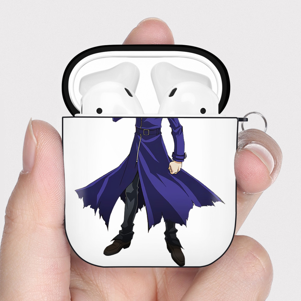 （画像用） 遊☆戯☆王 Yu-Gi-Oh! AirPods 第2世代保護ケース ハードシェル ブラック 耐衝撃・防指紋・カラビナ付き