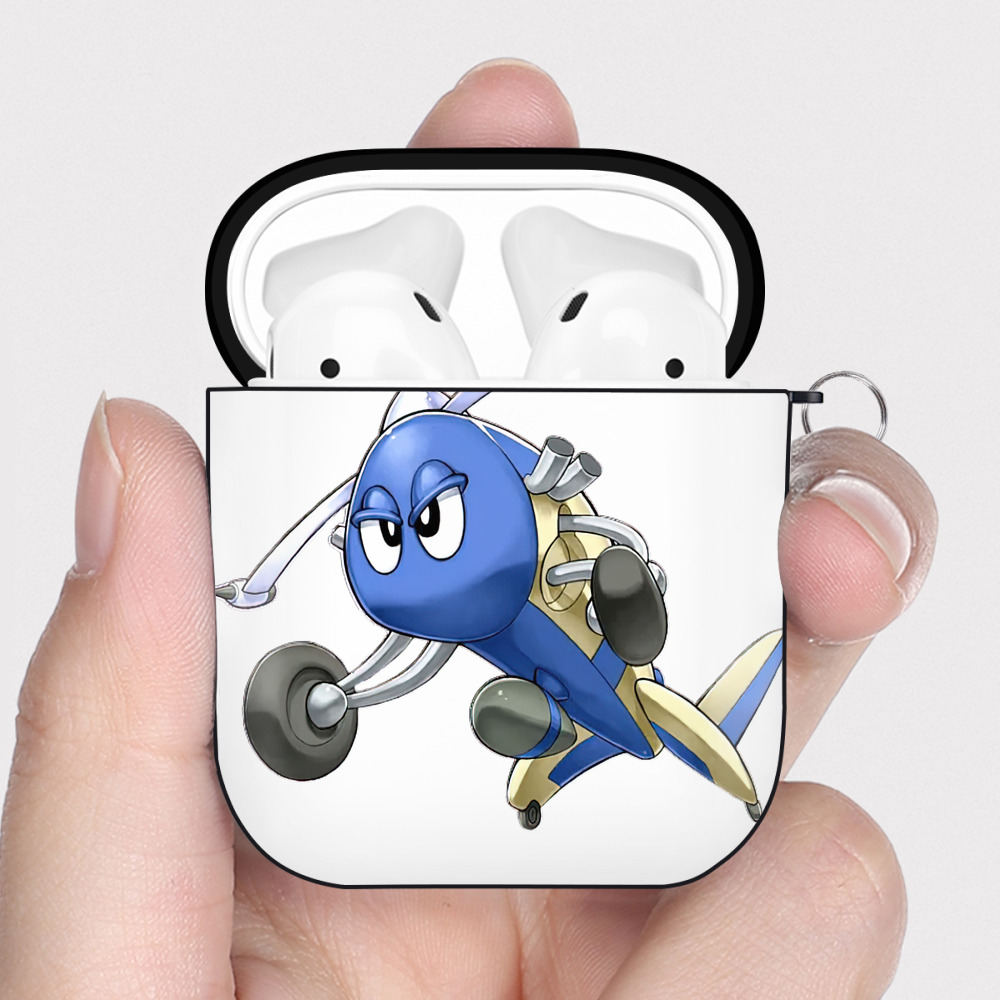 （画像用） 遊☆戯☆王 Yu-Gi-Oh! AirPods 第2世代保護ケース ハードシェル ブラック 耐衝撃・防指紋・カラビナ付き