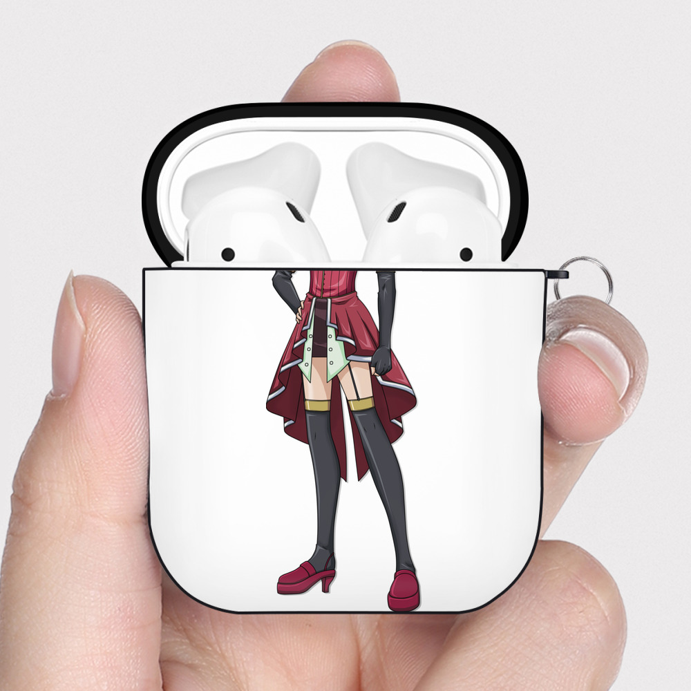 （画像用） 遊☆戯☆王 Yu-Gi-Oh! AirPods 第2世代保護ケース ハードシェル ブラック 耐衝撃・防指紋・カラビナ付き