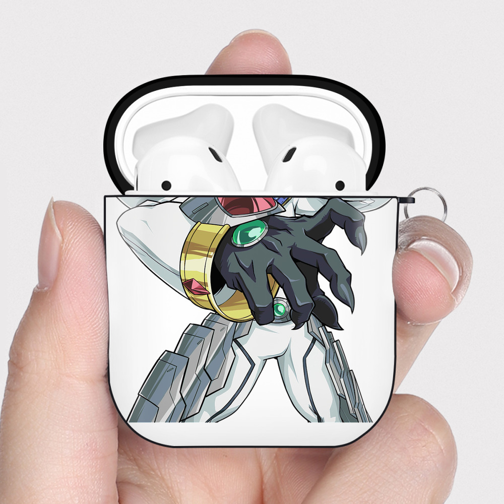 （画像用） 遊☆戯☆王 Yu-Gi-Oh! AirPods 第2世代保護ケース ハードシェル ブラック 耐衝撃・防指紋・カラビナ付き