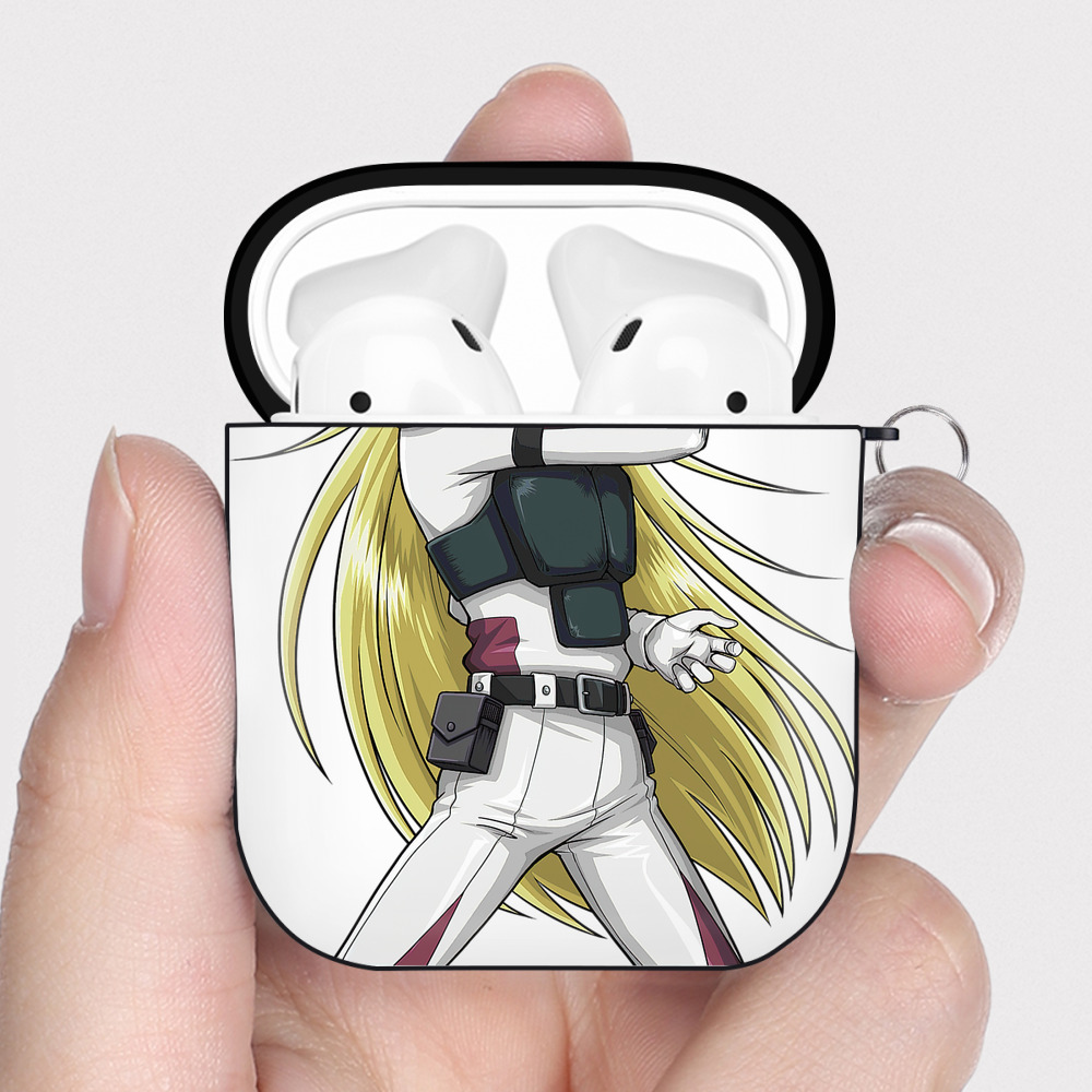 （画像用） 遊☆戯☆王 Yu-Gi-Oh! AirPods 第2世代保護ケース ハードシェル ブラック 耐衝撃・防指紋・カラビナ付き