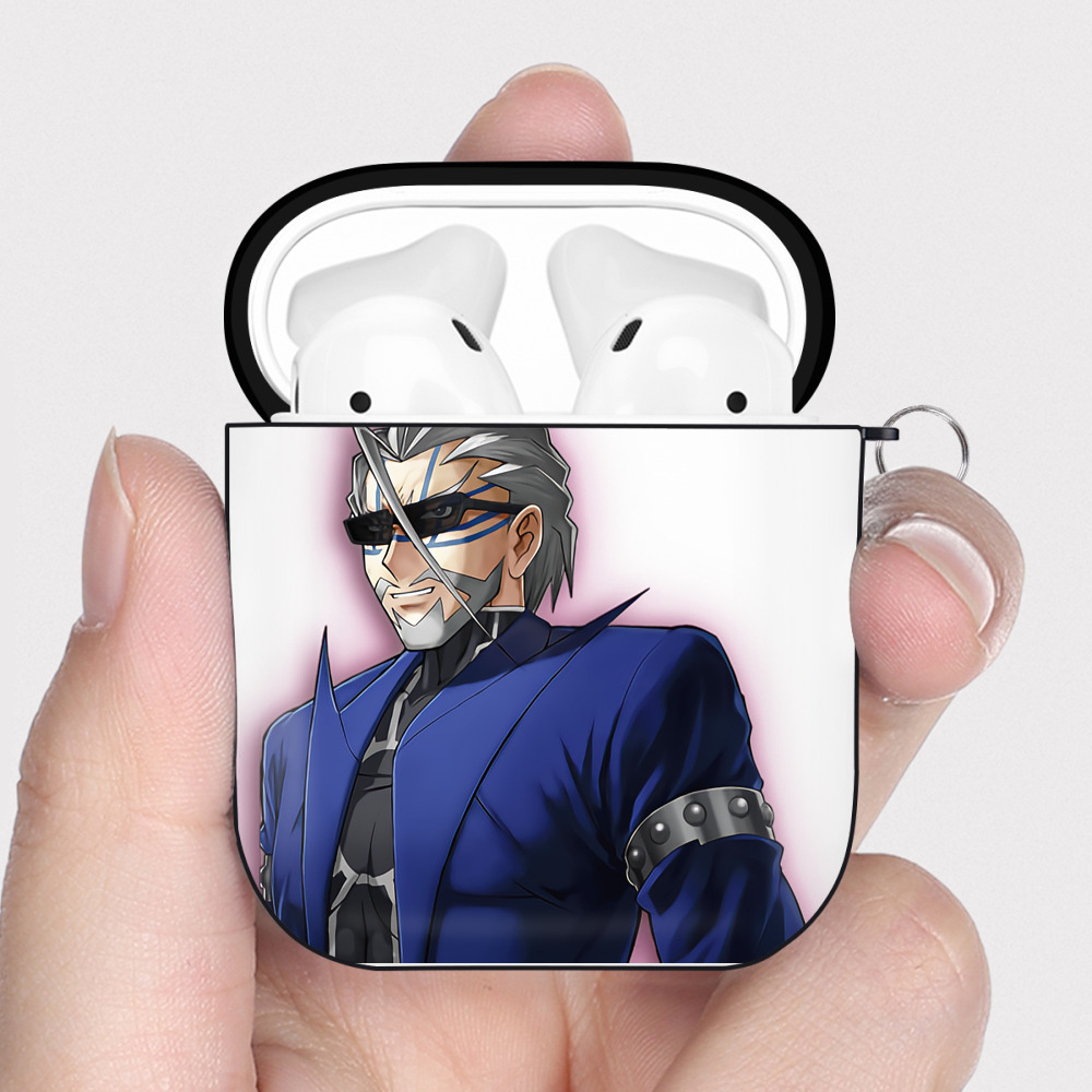 （画像用） 遊☆戯☆王 Yu-Gi-Oh! AirPods 第2世代保護ケース ハードシェル ブラック 耐衝撃・防指紋・カラビナ付き